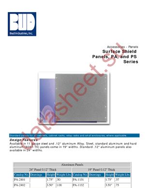 PA-1103-WH datasheet  